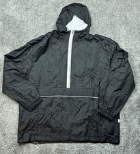 Nike Jacket Mens 2XL Half Zip Hooded Windbreaker Pullover SPTCAS FD4664-010