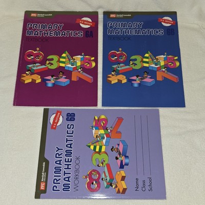 Singapore Math PRIMARY MATHEMATICS 6A 6B Textbooks / Workbook US EDITION SET 3
