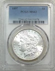 1897 P Morgan Silver Dollar PCGS MS62 Bright & Frosty PQ! Just Graded #T257L