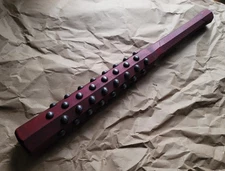 RMJ Tactical 19" Tetsubo, Studded Japanese War Club, Hickory, 64 Iron Studs