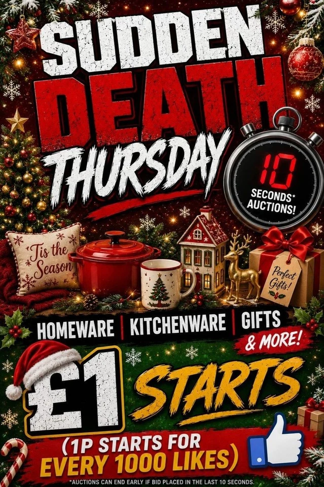 IT'S CHRISTMAS!!  SUDDEN DEATH THURSDAY