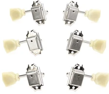 Gotoh SD90-SL Tuners - 3+3 Nickel with Keystone Buttons