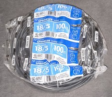 Southwire 100ft 18/5 Low Voltage Direct Burial Sprinkler Irrigation Wire Black