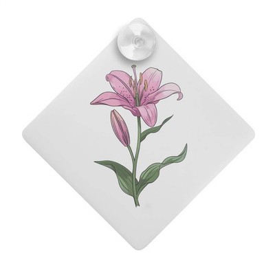 Saugnapf Auto Fenster Schild ''Lilienblume'' (CG00025777)