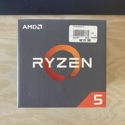 AMD Ryzen 5 1600 3.2GHz 6-Core CPU   With Stock Wraith Cooler