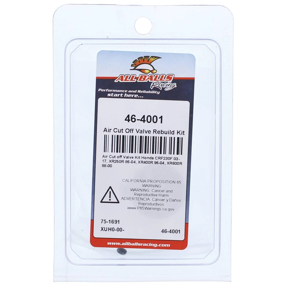 New All Balls Air Cut Off Valve Rebuild Kit 46-4001 for Honda XR 250 R 86-04 Foto 4 de 4