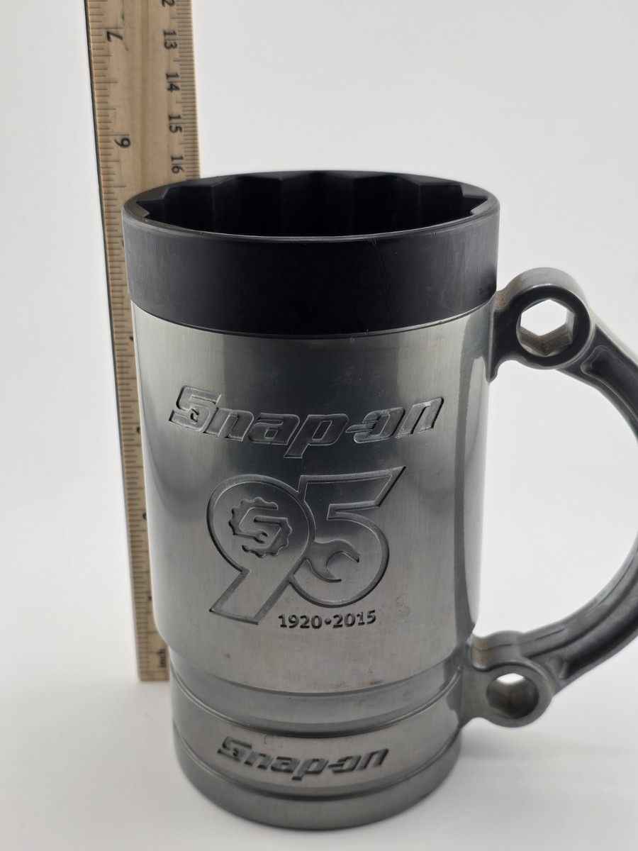 SNAP ON TOOLS 95 Years Metal Mug Coffee Cup 5/8' Socket Stein
