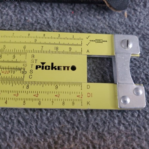 Pickett N1010SL-ES SUPER-POWER TRIG, 10-in Slide Rule w leather sheath - Picture 5 of 24
