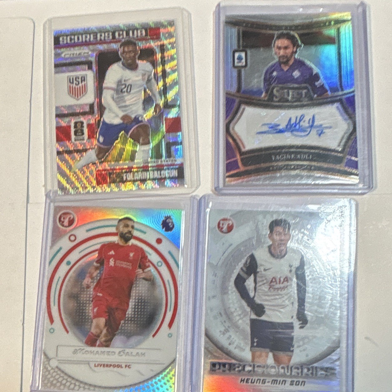 10 Card Soccer Lot Low Numbered Auto Skelly Balogun Son Salah view 2