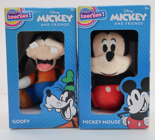 Juguete de peluche Micro Teenies Disney Mickey and Friends Goofy & Mickey Mouse 3"