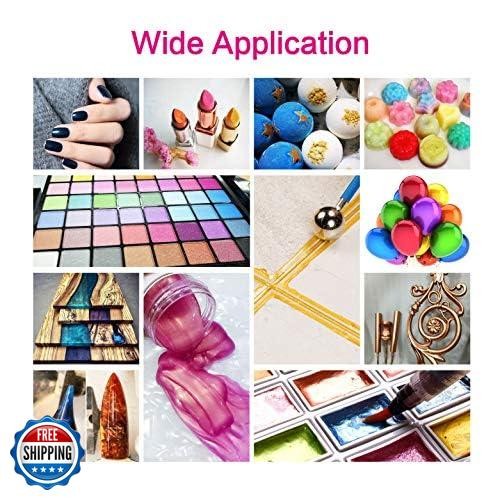 Mica Pigment Powder, 3.5 OZ/100G Blue Mica Powder for Soap Making, Shimmer Re - Picture 5 of 5
