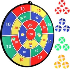 Juego dardos ninos 29in tablero doble con pelotas pegajosas diversion interior