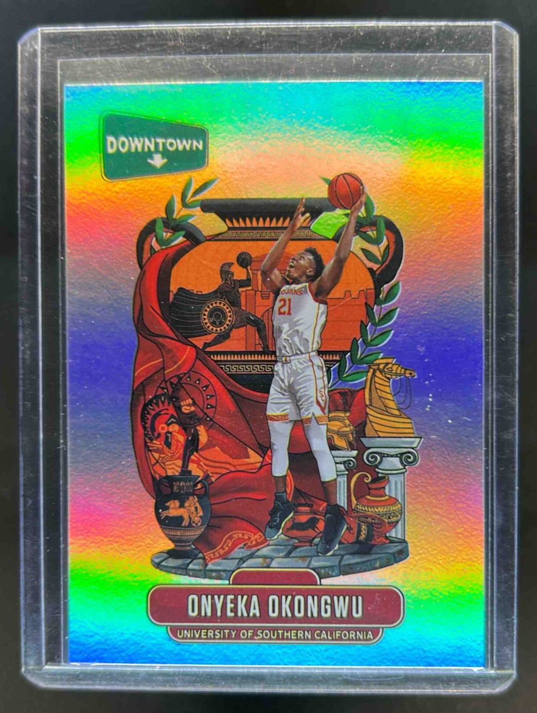 2020-21 Prizm Draft Picks Onyeka Okongwu Downtown SP RC #D-11