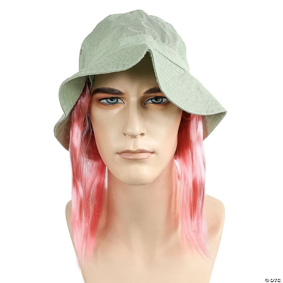 Sombrero de payaso vagabundo con pelo - pelucas con encaje Foto 2 de 3