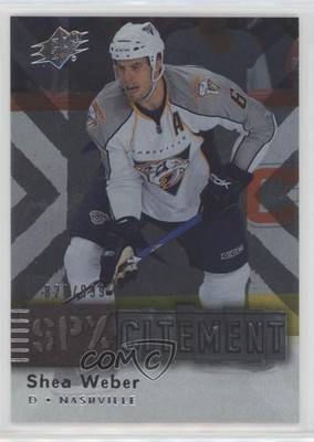 2009-10 SPx SPXcitement 828/999 Shea Weber #X55 HOF 2o7