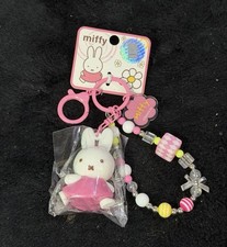 Miffy Figure Beaded Bracelet Bag Charm Key Chain Accessory