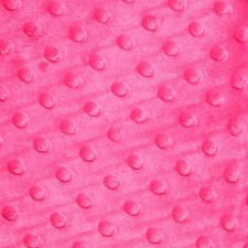 Hot Pink Minky Dimple dot soft cuddle fabric by the yard 60" wide
