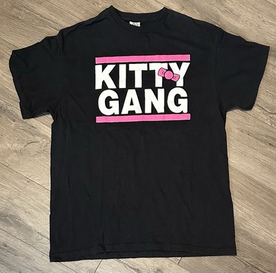 Kitty Gang Shirt Womens Large Short Sleeve 