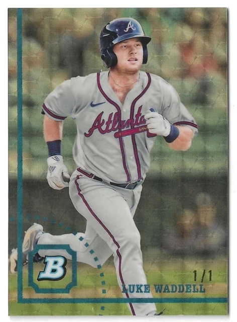 2022 Bowman Heritage Chrome Prospects SUPERFRACTORS BHPC-67 Luke Waddell 1/1