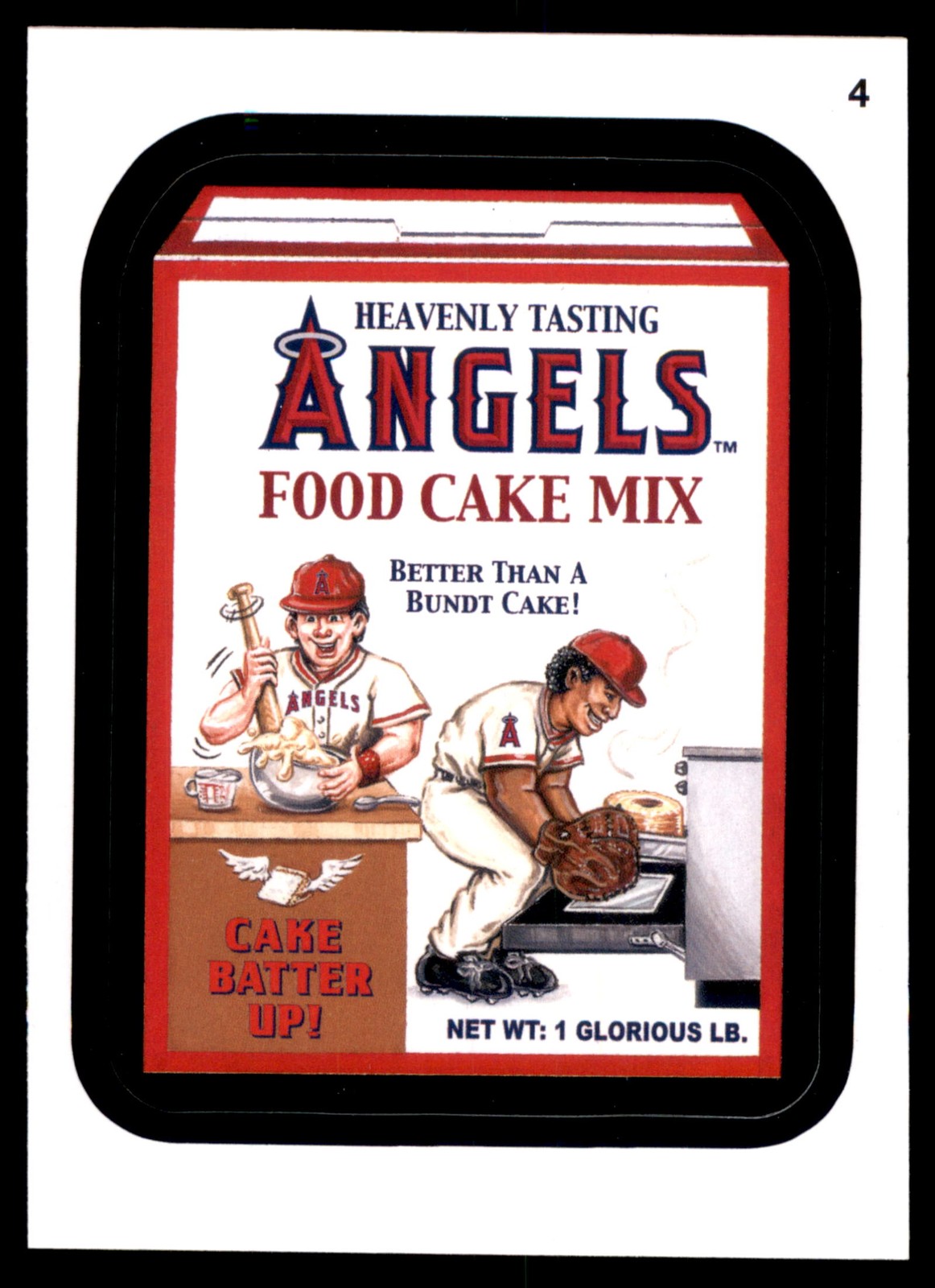 2016 Topps MLB Wacky Packages #4 Angels Food Cake Mix