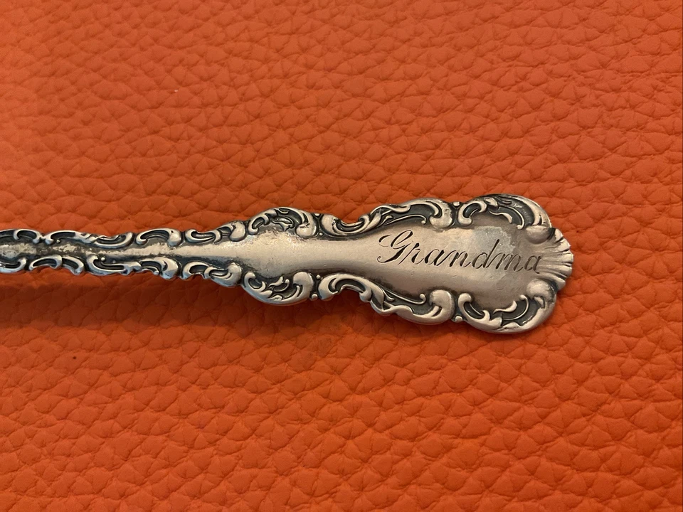 Индийские перья косы Billings Montana сувенирная ложка Whiting Louis XV - Изображение 3 из 4