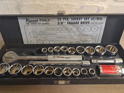 Kamasa Tools 24Pc AF/Metric 3/8'' Socket Set | eBay UK