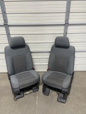 1999-2016 Ford F250 F350 F450 Super Duty Front Seats Gray Cloth