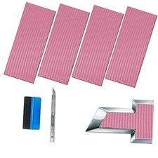 Compatible with Bowtie Logo Wrap Stickers Cut-Your-Own Pink Carbon Fiber