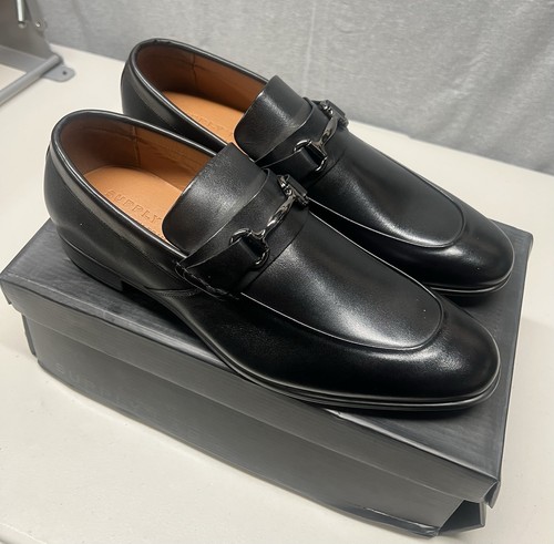Mocasines Supply Lab Gabriel de cuero negro para hombre talla 11 M - Imagen 2 de 5
