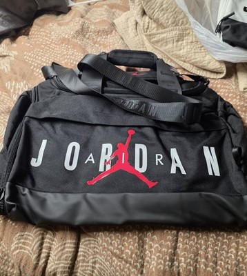 Jordan Bag Small Black Duffle 46L Nike Air Velocity Gym Travel Tote Garage   