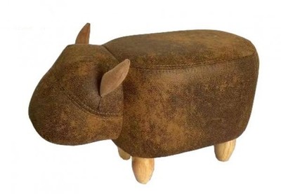 Tier Design Fußhocker Kuh Fußstütze groß Holz Erwachsene & Kinder Ottomane klein