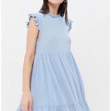 Urban Outfitters sleeveless ruffle babydoll dress sz S