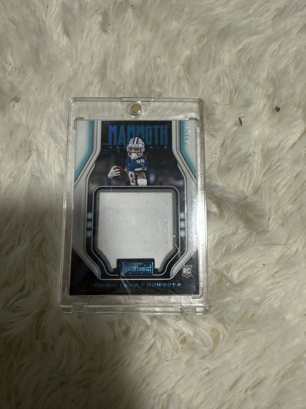 CeeDee Lamb Panini Playbook Mammoth Materials #MMCL Platinum