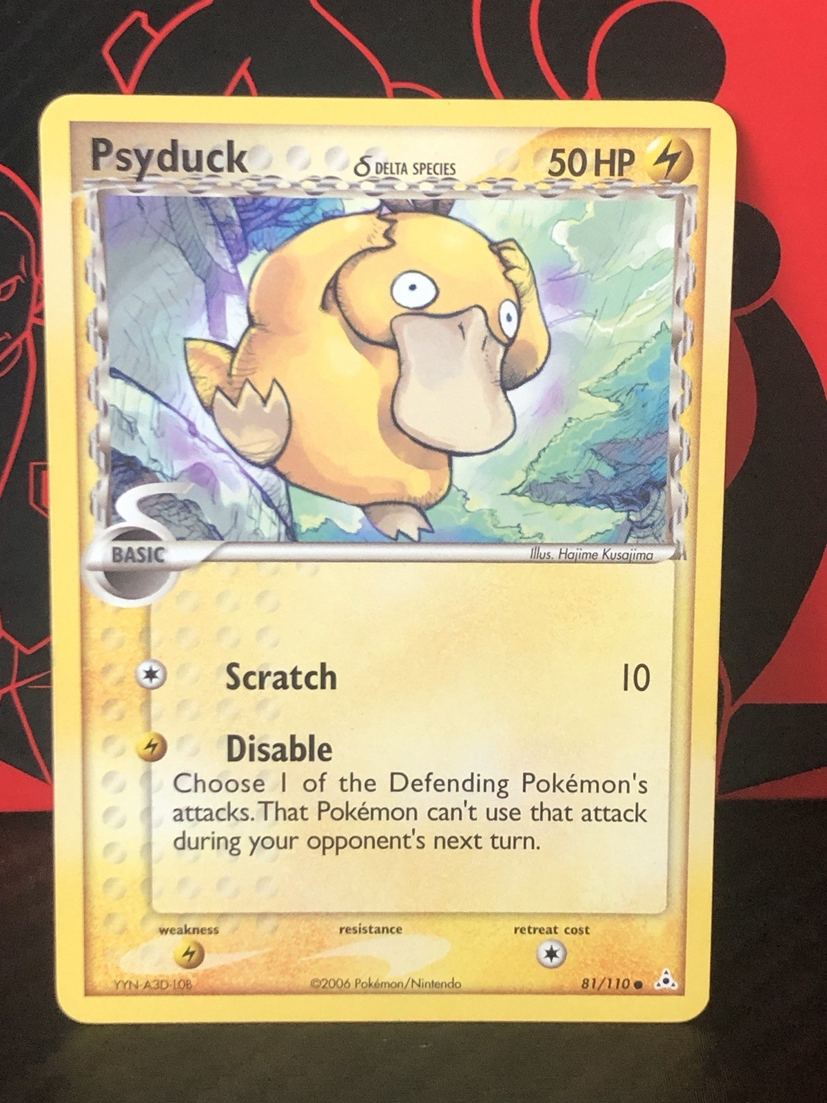 Psyduck 81/110 Delta Species Holon Phantoms Pokemon Card Common NM 2006