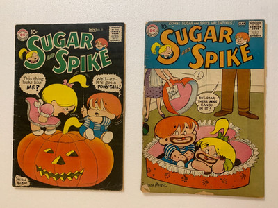 SUGAR AND SPIKE #25 VG & 27 FR DC COMICS 1959 LOT OF 2