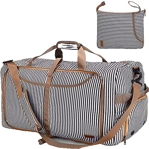 Ashcroft & Abbey Striped Duffle Bag - NWT | eBay