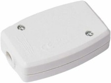 13Am Flex connector Fixed type 3 Pin Flex Mains Power Plug  White Cable Jointer 