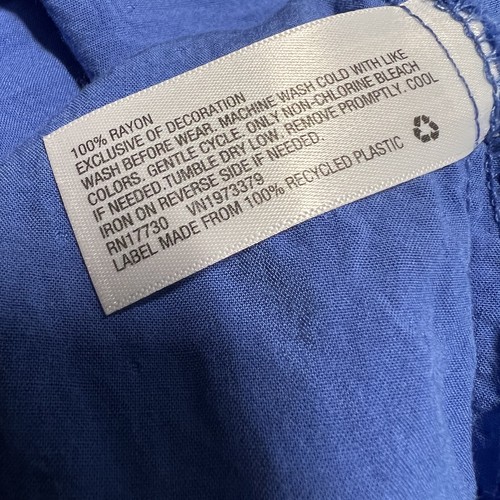 Art Class Girls Blue Dress XL 14/16 Asymmetrical Ruffle Hem Off Shoulders Sleeve - Picture 6 of 7