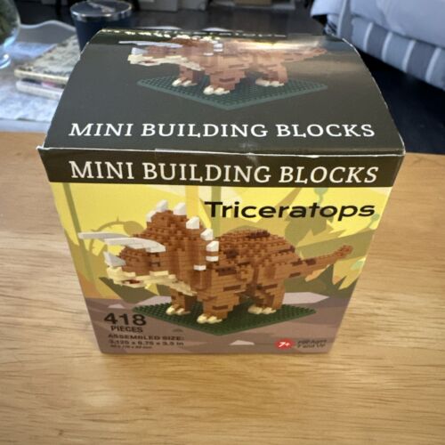 Mini Building Blocks Triceratops Dinosaur 418 Pieces by Impact Photographics