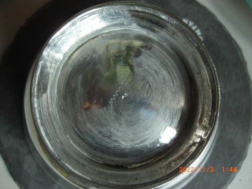 Portuguese Antique Solid Silver Bowl 300g Bicha Marks CP Engraved Initials - Picture 6 of 6