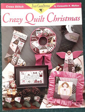 CRAZY QUILT CHRISTMAS Cross Stitch Sewing Craft Project Pattern Pamphlet H 