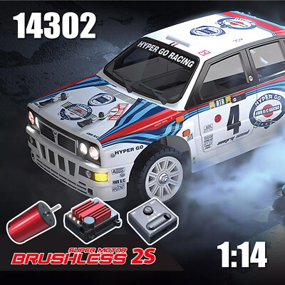 4WD MJX Hyper Go 14302 RC Drift Rally Car 1/14 Bürstenlos 2S/3S LiPo Batterie