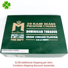 Macanudo Irish Cream Robusto 5 x 48 Empty Wood Cigar Box 8.25" x 6" x 2.25"