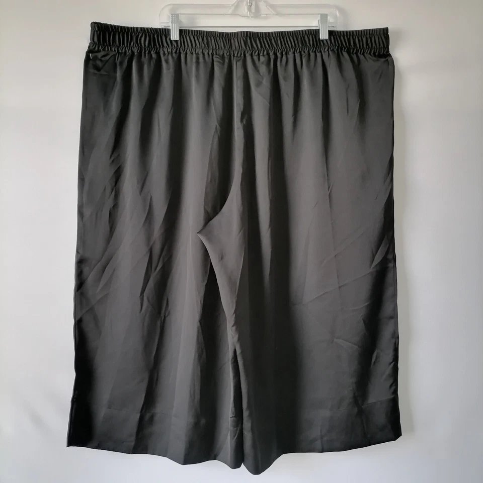 Pantalones Cortos Atléticos Rachel Roy Para Mujer Negros Cintura Elástica Tiro Alto Talla 3X Foto 4 de 4