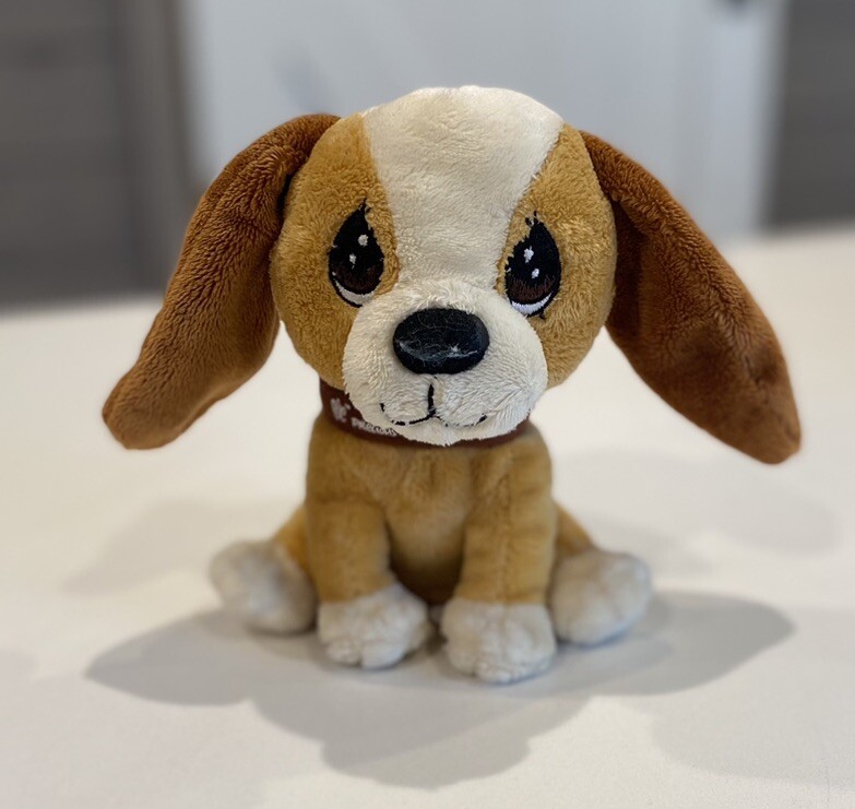 Precious Paws Animal Shelter Moments Brown Puppy Dog Plush Stuffed