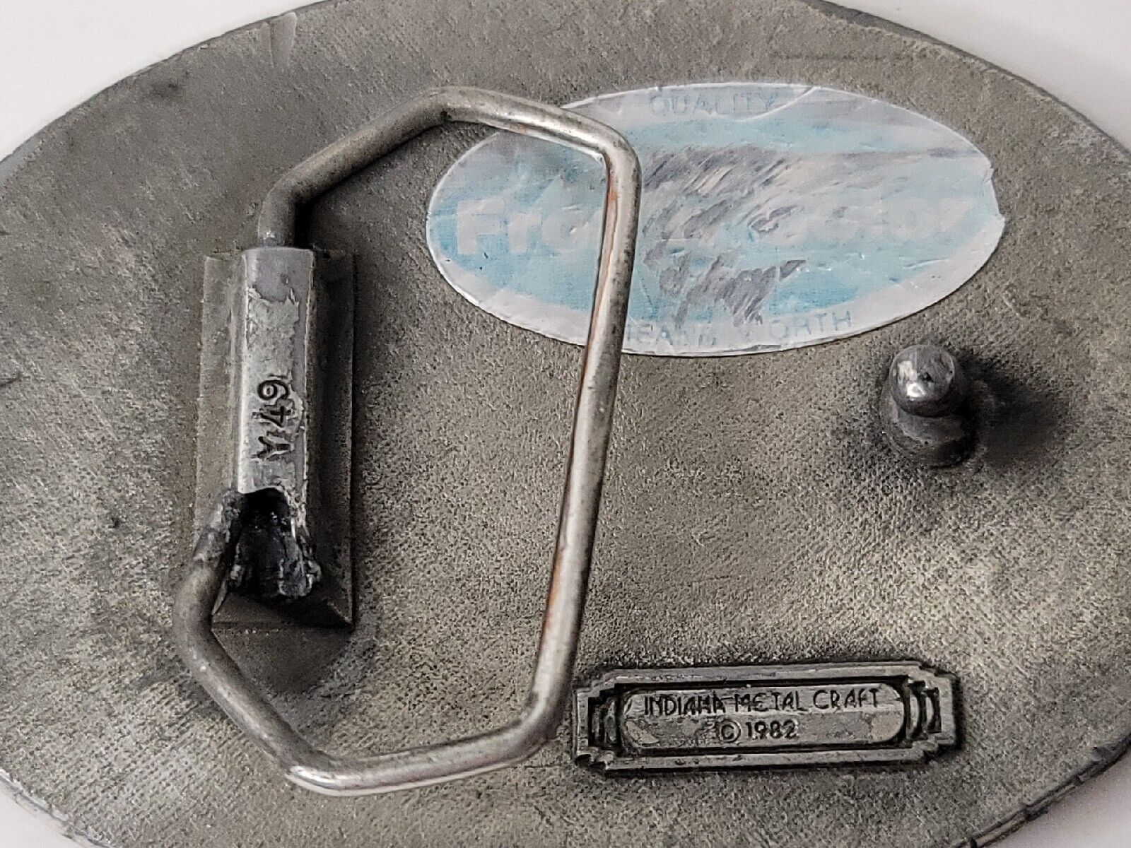 Indiana Metal Craft Silvertone Pig Pair Enamel Be… - image 6