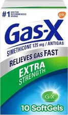 SM Gas-X Extra Strength Gas Relief Softgels with Simethicone 125 mg 10 Counts