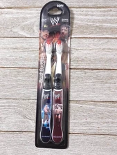 WWE Brush Buddies Toothbrushes John Cena Daniel Bryan Soft Bristles 2 Pack 