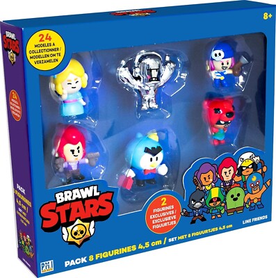 Brawl Stars - Pack 8 Figures 4.5 Cm - Brawlers Team B