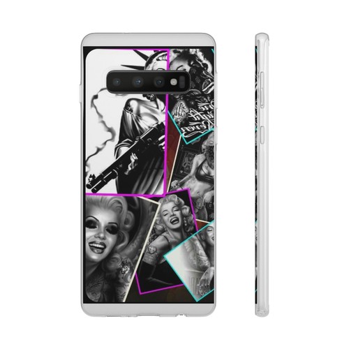Flexi Cases, Marilyn Monroe Collage iPhone Case, Black and White Phone Cover, - Picture 47 of 49